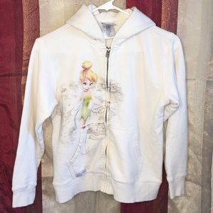 Tinkerbell Disney zip up sweater